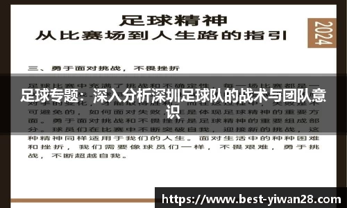 足球专题：深入分析深圳足球队的战术与团队意识